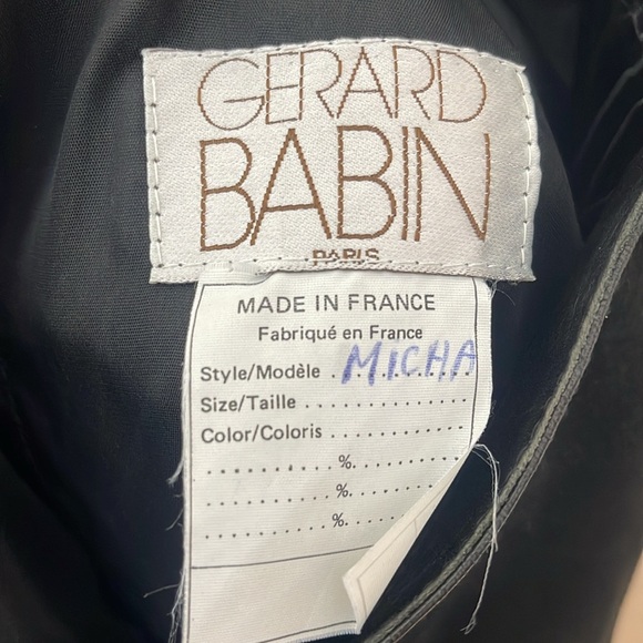 GERALD BABIN Vintage Paris Leather Skirt Made In France Size S - Picture 4 of 4